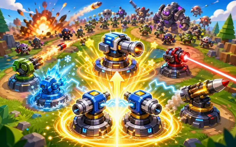 合成炮塔 game preview